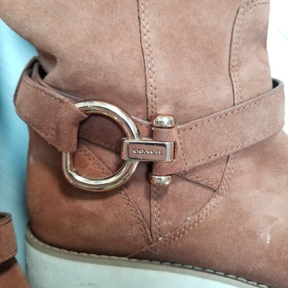 Coach Virtue Suede Boot Pull On 8 - Picture 12 of 12